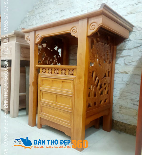 Bàn thờ đứng đẹp – Các mẫu bàn thờ đẹp nhất Hà Nội