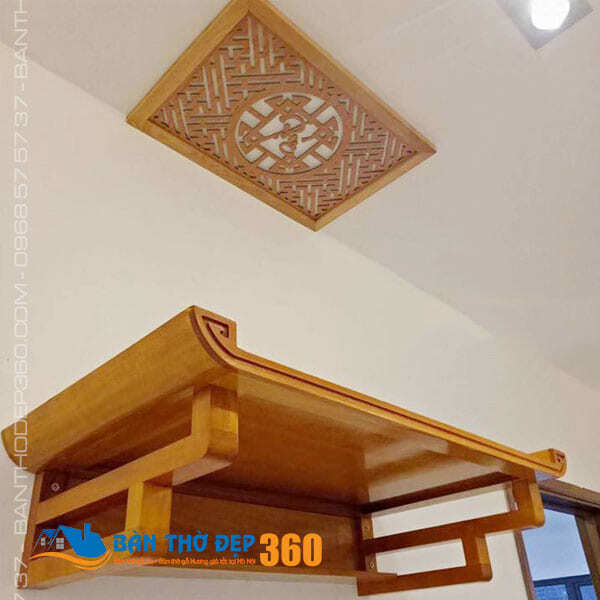 Cung cấp bàn thờ treo tường gỗ mít giá rẻ tại Hà Nội